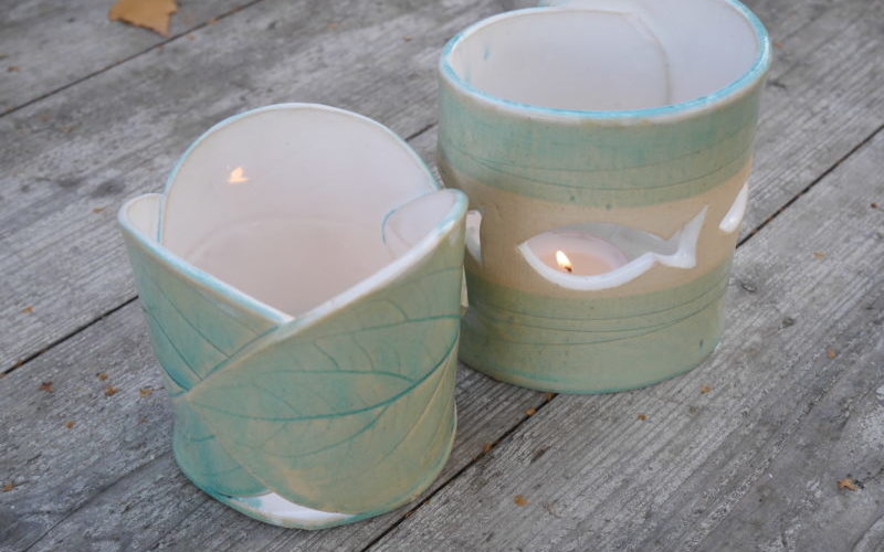 Teelichhalter aus Keramik - Licht